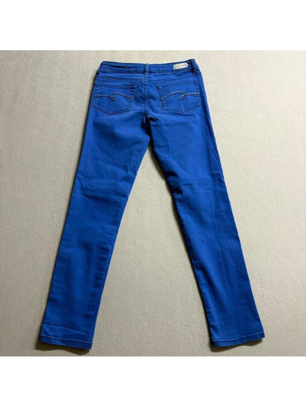Justice Premium Jeans Girls Size 14R Blue Skinny Stretch Denim Pants